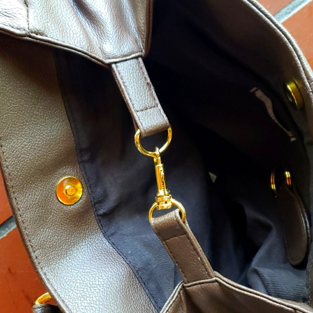 COURTENAY Brown Handbag with Detachable Key Fob NWT - Picture 3 of 8